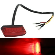 12V Motorcycle LED Tail Light Bike Mini Rear Running Stop Brake Bright Light